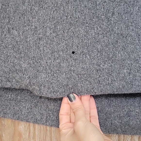 RAG + BONE Size Small Gray Wool Sweater Dress with Contrast Trim - Picture 7 of 8